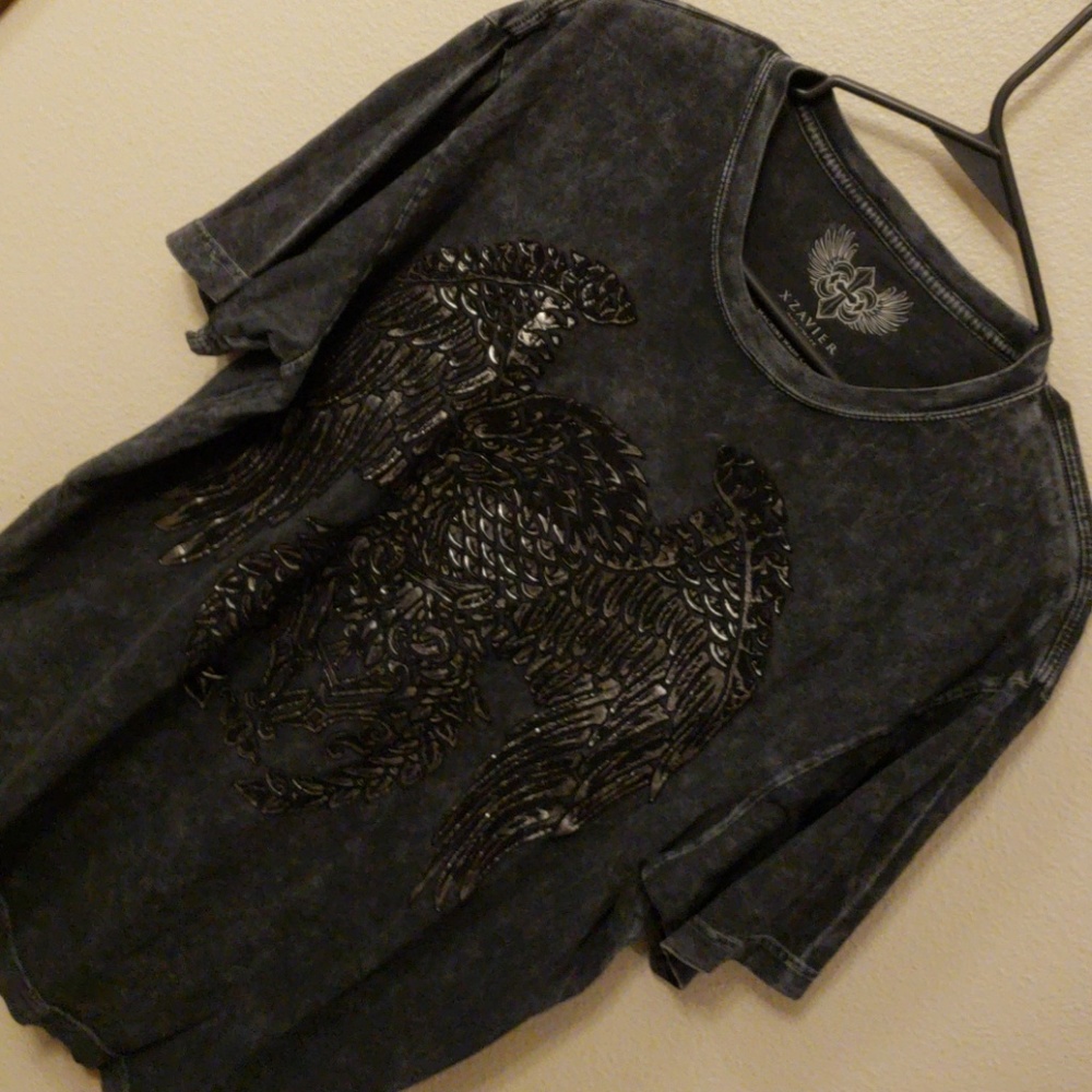 Large mens biker X zavier Xzavier  affliction
